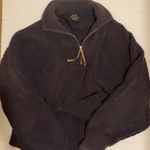 Willis & Geiger Men’s 1/4 zip cotton sweater - Large.